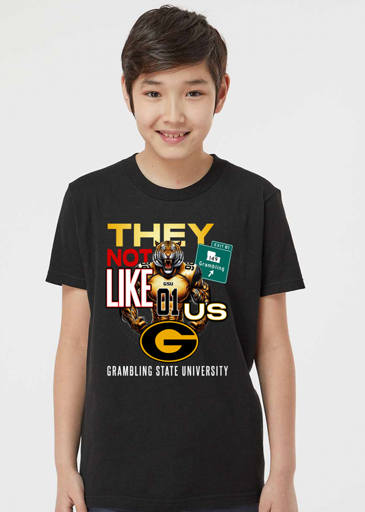 They Not Like US Grambling T-Shirt (Youth)